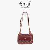 En-Ji Nami Shoulderbag Wanita - Burgundy