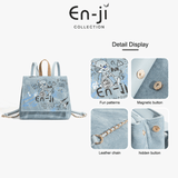 En-ji Mosun Backpack Wanita - Cream