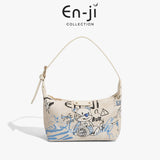 En-ji Binso Slingbag Wanita - Cream