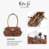 En-ji Inji Shoulderbag Wanita - Nougat