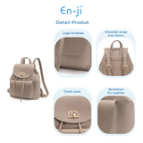 En-ji Goeun Backpack Wanita - Khaki