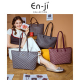 En-Ji Sylvie Totebag Wanita - Burgundy