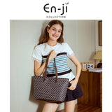 En-Ji Sylvie Totebag Wanita - Burgundy