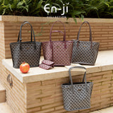 En-Ji Lilou Handbag Wanita - Burgundy