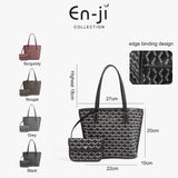 En-Ji Lilou Handbag Wanita - Nougat