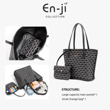 En-Ji Lilou Handbag Wanita - Grey