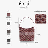 En-Ji Lusia Handbag Wanita - Grey