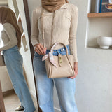 En-ji Sarang Handbag - Khaki