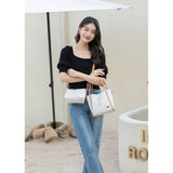 En-ji Kuma Handbag - Cream