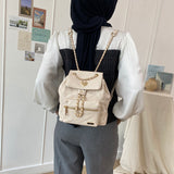 En-ji Dima Backpack Wanita - Cream