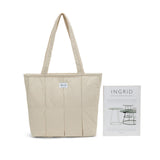 En-ji Minso Totebag Wanita - Cream