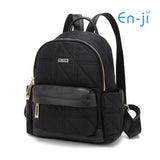 En-ji Memo Backpack Wanita - Black