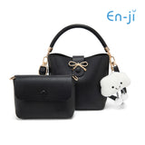 En-ji Gimyon Handbag Wanita - Black