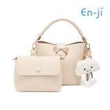 En-ji Gimyon Handbag Wanita - Cream