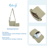 En-ji Jinro Slingbag Wanita - Cream