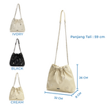 En-ji Mahi Slingbag Wanita - Black