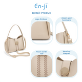 En-ji Narum Handbag Wanita - Cream