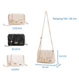 En-ji Nore Slingbag Wanita - Cream