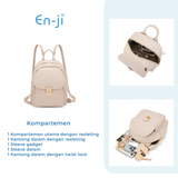 En-ji Wonbum Backpack Wanita - Cream