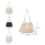 En-ji Bohi Shoulderbag Wanita - Cream