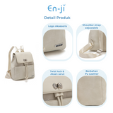 En-ji Deomi Backpack Wanita - Cream