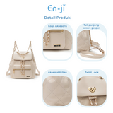 En-ji Dima Backpack Wanita - Cream