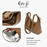 En-Ji Dalmi Shoulderbag Wanita - Nougat