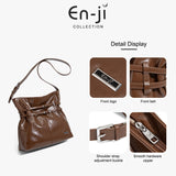 En-ji Homi Shoulderbag Wanita - Nougat