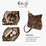 En-ji Homi Shoulderbag Wanita - Nougat
