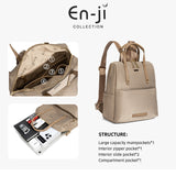 En-ji Jeiju Backpack Wanita - Khaki
