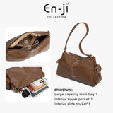En-Ji Jisu Shoulderbag Wanita - Nougat