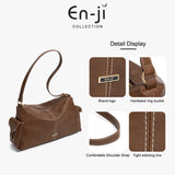 En-Ji Jisu Shoulderbag Wanita - Oolong Grey