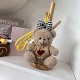 En-ji Mao Bag Charm - Brown