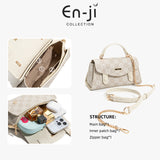 En-Ji Minsol Slingbag Wanita Warna Cream
