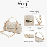 En-Ji Minsol Slingbag Wanita Warna Cream