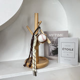 En-ji Yagu Bag charm  - Brown