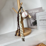 En-ji Yagu Bag charm  - Brown