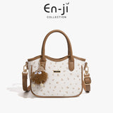 En-Ji Zizi Handbag Wanita Warna Cream
