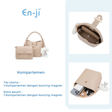En-ji Gimyon Handbag Wanita - Khaki