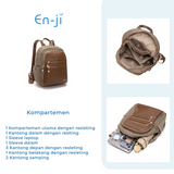 En-ji Heoji Backpack Wanita - Khaki