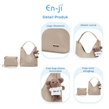 En-ji Monsu Shoulderbag Wanita - Nougat
