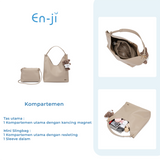En-ji Monsu Shoulderbag Wanita - Nougat