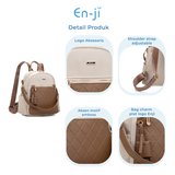 En-ji Munsan Backpack Wanita - Cream