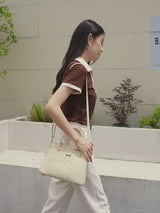 En-ji Heido Handbag Wanita - Cream