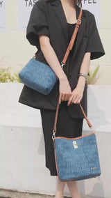 En-ji Yundo Shoulderbag - Denim