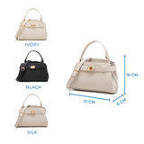En-ji Risa Handbag Wanita - Black