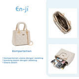 En-ji Riyubi Handbag Wanita - Ivory