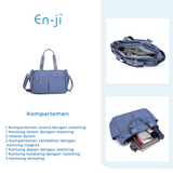 En-ji Senmi Shoulderbag Wanita - Denim Blue