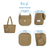 En-ji Sobin Totebag Wanita - Denim