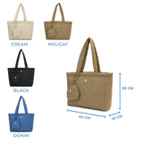 En-ji Sobin Totebag Wanita - Denim